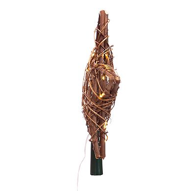 Kurt Adler 20-Light Fairy Light Natural Rattan Star Tree Topper