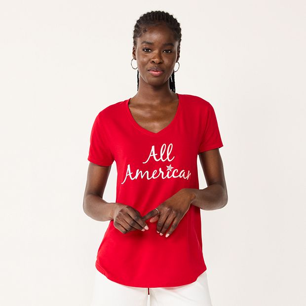 kohls womens graphic t shirts