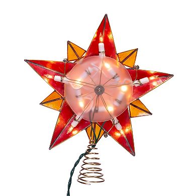 Kurt Adler 10-Light 10.5 inch Elvis Capiz Star Treetop