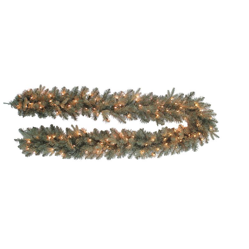 UPC 086131598180 product image for 9-ft. Pre-Lit Blue Spruce Artificial Garland, Green | upcitemdb.com