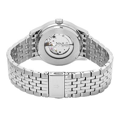 Bulova Men's Automatic Stainless Steel Bracelet Exhibition Watch - 96A189