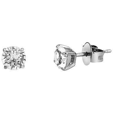 Bulova Women's Crystal Watch, Earrings & Heart Necklace Gift Set