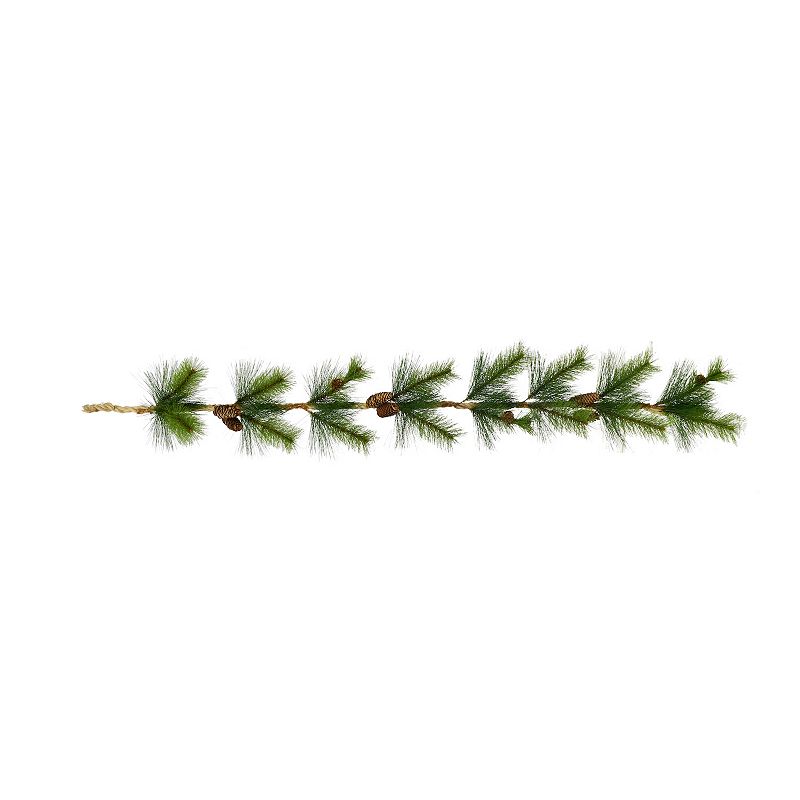 4-ft. Needle Pine Rope Artificial Garland, Green