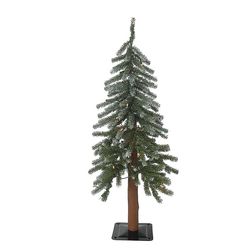 3-ft. Pre-Lit Alpine Artificial Christmas Tree, Green