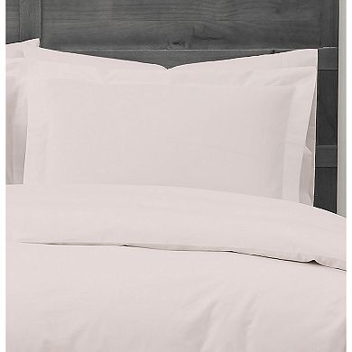 Cannon Solid Percale Duvet Cover Set with Shams