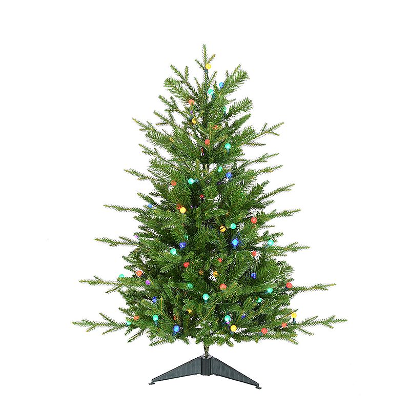 3-ft. LED Multicolor Timberland Artificial Christmas Tree