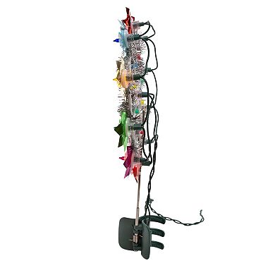 11-Light Multicolor Retro Reflector Christmas Tree Topper