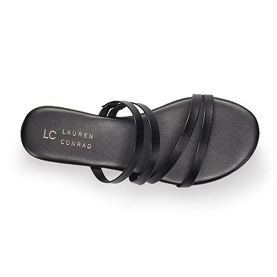 LC Lauren Conrad Jade Women's Strappy Slide Sandals