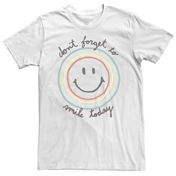 Big & Tall Trendy "Don't Forget To Smile Today" Tee