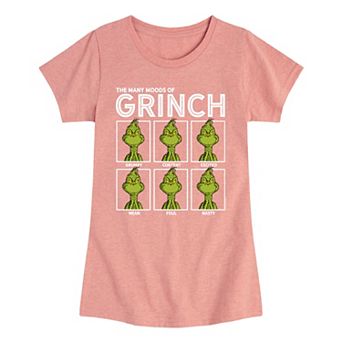 Girls 7-16 Grinch Moods Graphic Tee