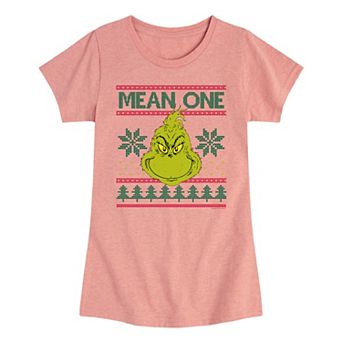 Girls 7-16 Grinch Mean One Graphic Tee