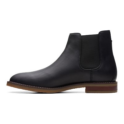 Clarks leather chelsea boots deals