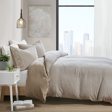 Clean Spaces Adalyn Waffle Weave Comforter Set with Shams