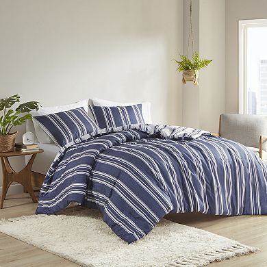 Intelligent Design Miles Striped Reversible Comforter Set with Shams