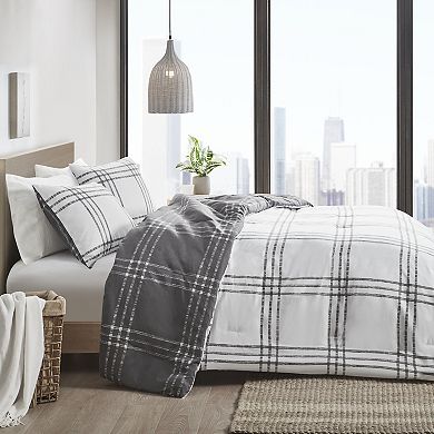 Intelligent Design Nathan Plaid Reversible Down Alternative Comforter Set with Shams