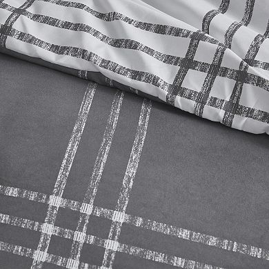 Intelligent Design Nathan Plaid Reversible Down Alternative Comforter Set with Shams
