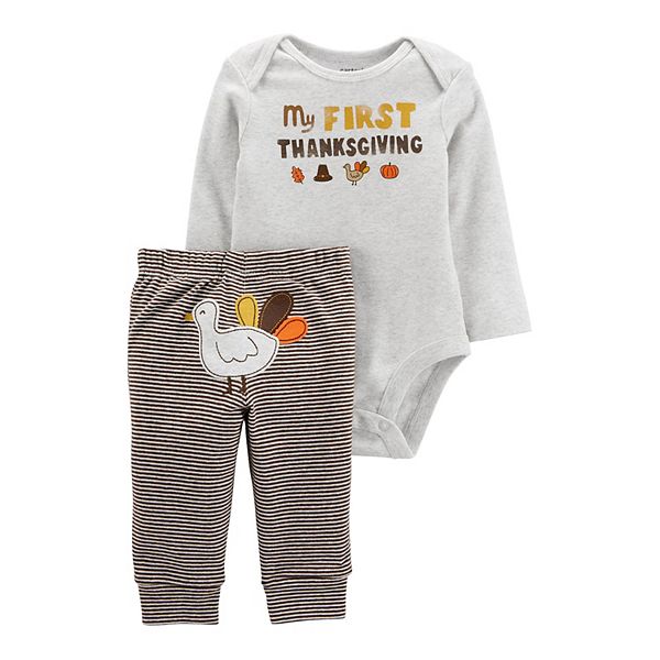 Baby Carter's 2-Piece Thanksgiving Bodysuit & Pant Set