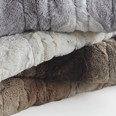 Beautyrest Marselle Faux Fur Heated Wrap with Built-in Controller