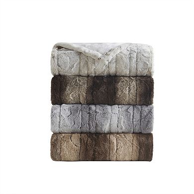 Beautyrest Marselle Faux Fur Heated Wrap with Built-in Controller