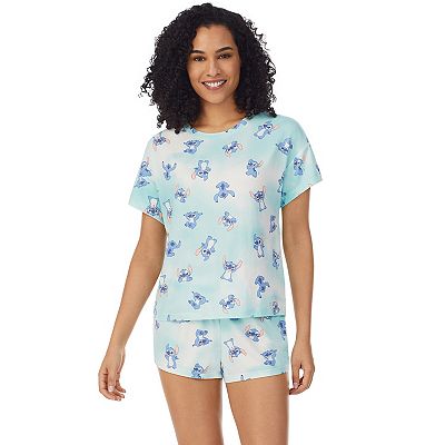 Women's Disney's Lilo Stitch Short Sleeve Pajama Top Pajama