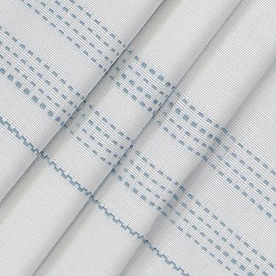 Sonoma Goods For Life® Ultimate Performance 2-Pack Blue Border 100% Blackout Curtain