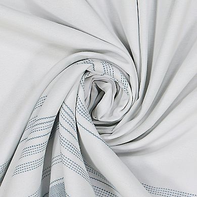 Sonoma Goods For Life® Ultimate Performance 2-Pack Blue Border 100% Blackout Curtain