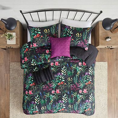 Madison Park Zaire 5-piece Floral Printed Antimicrobial Comforter Set with Shams