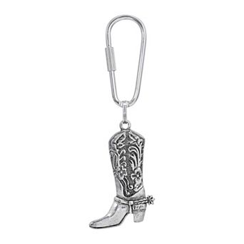 1928 Pewter Cowboy Boot Key Chain