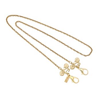 1928 Gold Tone Bicycle Chain Mask Holder