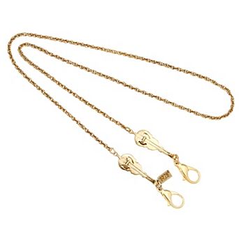 1928 Gold Tone Violin Chain Mask Holder