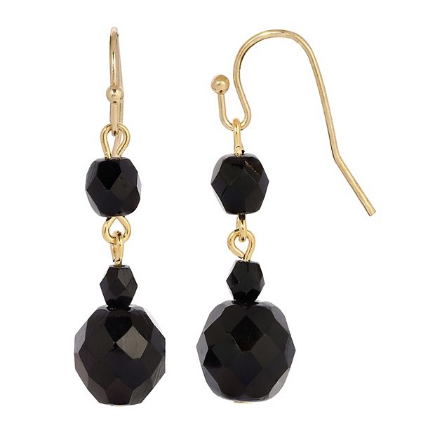 Kohls store black earrings