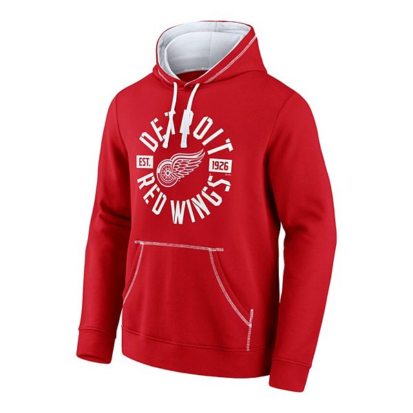 Men's Detroit Red Wings Graphic Popover Hoodie, Men's Tops