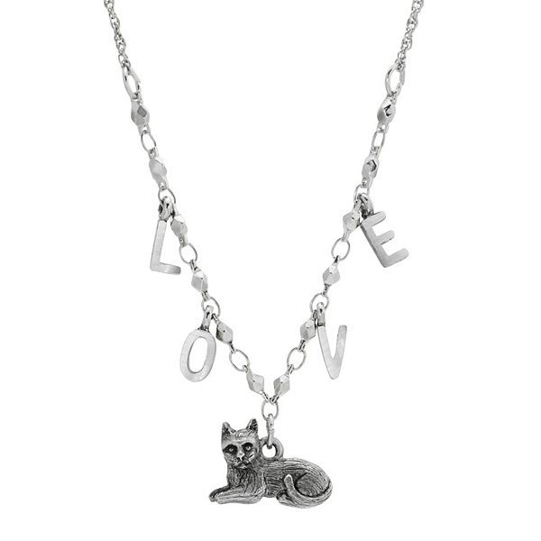 1928 Silver-Tone Cat With 