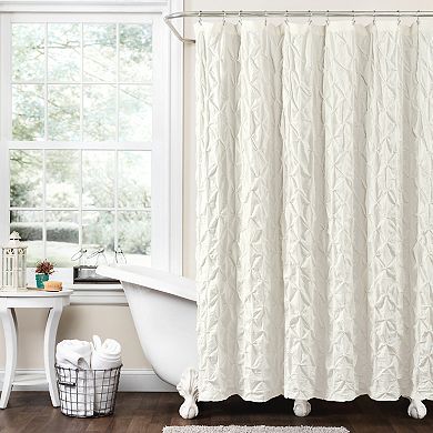 Lush Decor Ravello Pintuck Shower Curtain