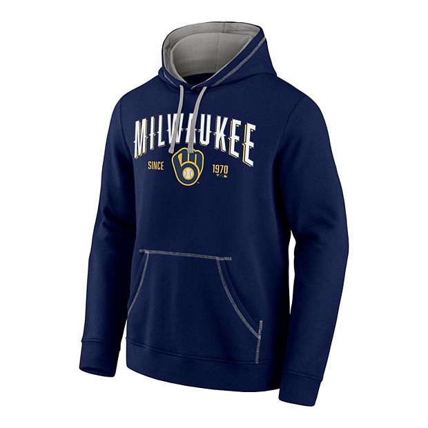 Fanatics Mens MLB Milwaukee Brewers Home Stretch Tee T-Shirt S/S