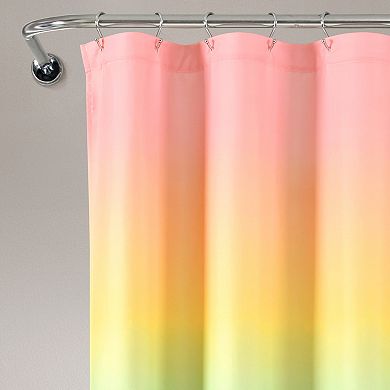 Lush Decor Rainbow Ombre Shower Curtain