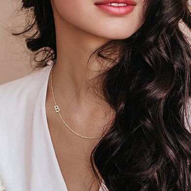 Stella Grace 14k Gold Diamond Accent Initial Pendant Necklace