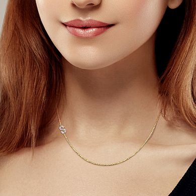 Stella Grace 14k Gold Diamond Accent Initial Pendant Necklace