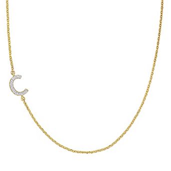 Stella Grace 14k Gold Diamond Accent Initial Necklace