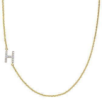 Stella Grace 14k Gold Diamond Accent Initial Necklace