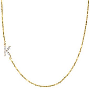 Stella Grace 14k Gold Diamond Accent Initial Necklace