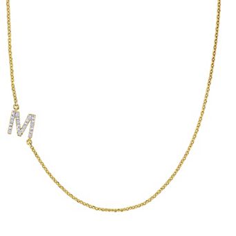 Stella Grace 14k Gold Diamond Accent Initial Necklace