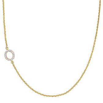 Stella Grace 14k Gold Diamond Accent Initial Necklace