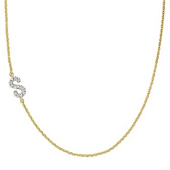 Stella Grace 14k Gold Diamond Accent Initial Necklace