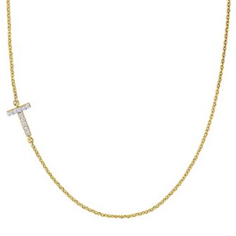 Stella Grace 14k Gold Diamond Accent Initial Necklace