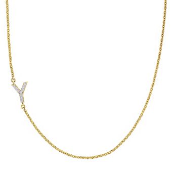 Stella Grace 14k Gold Diamond Accent Initial Necklace