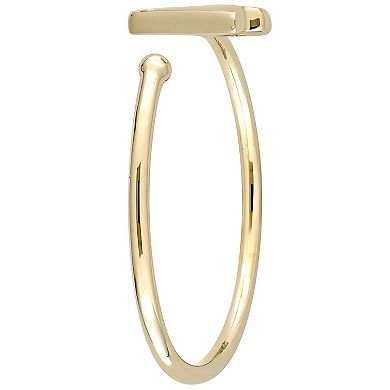 Stella Grace 10k Gold Diamond Accent Initial Open Ring