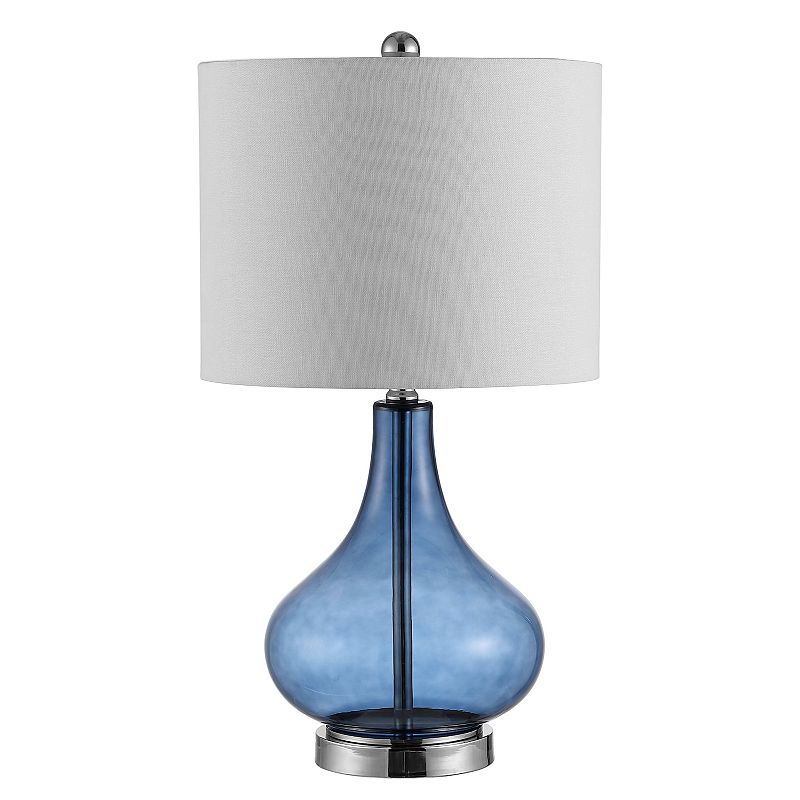 SAFAVIEH Brooks 24 in. Modern Glass Table Lamp  Blue