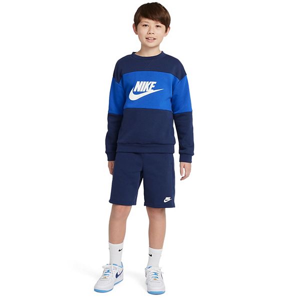 Boys 8-20 Nike French-Terry Fleece Sweatshirt & Shorts Tracksuit