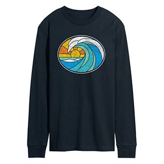 Men's Wave Stained Glass Tee